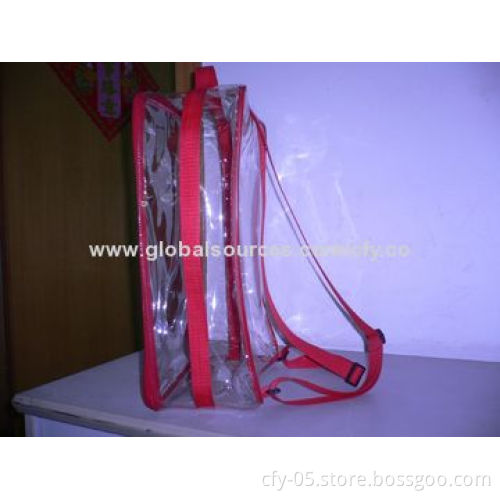 PVC Backpack Bags for Toys, OEM Services and Customers' Logos Welcomed